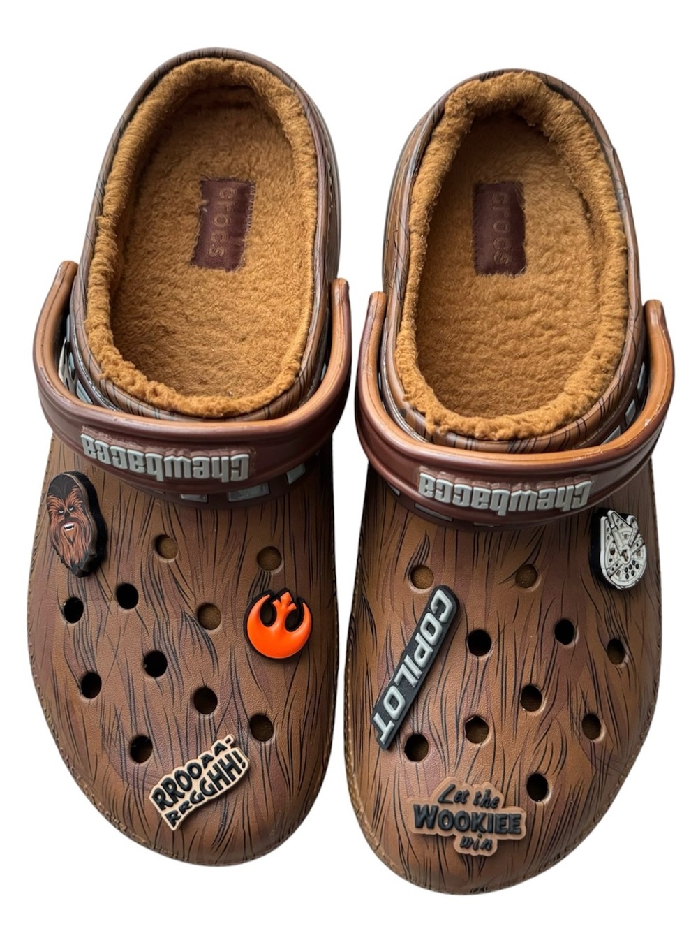 Star Wars Crocs Chewbacca Lined Clogs Mens 12 / Womens 14 Limited Edition